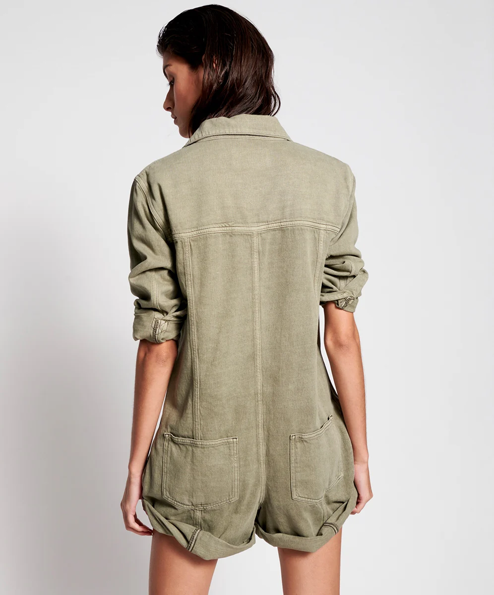 ONE TEASPOON - Vintage Khaki Cargo Phrophecy Jumpsuit - Image 3