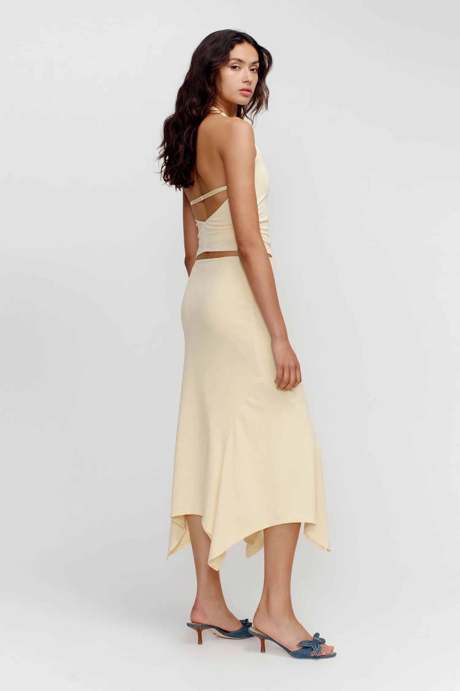 OWNLEY - KYAH HALTER TOP (BUTTER) - Image 4