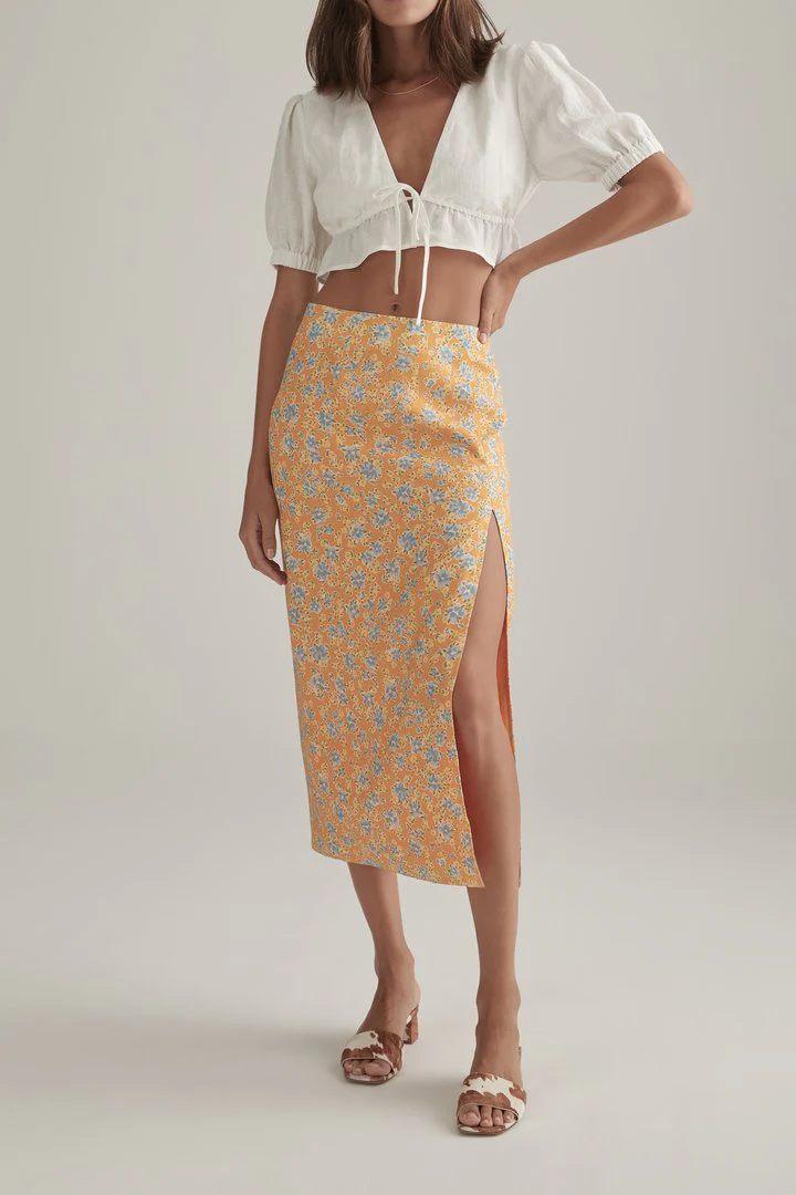 OWNLEY - Mya Skirt (Tangelo Floral) - Image 3