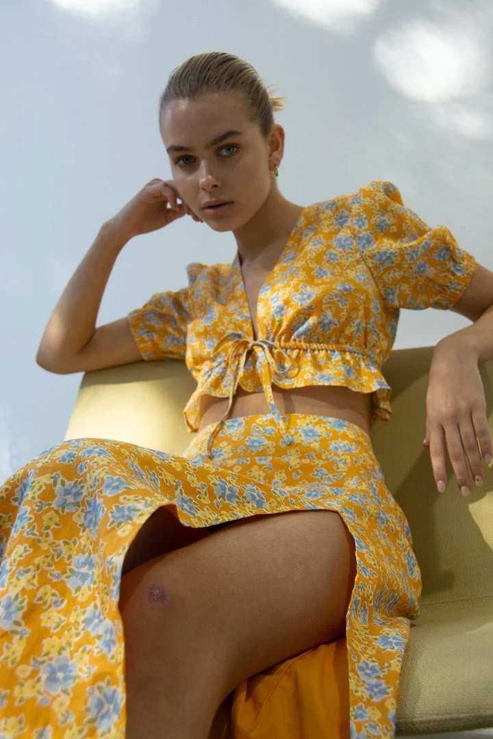 OWNLEY - Mya Skirt (Tangelo Floral) - Image 4