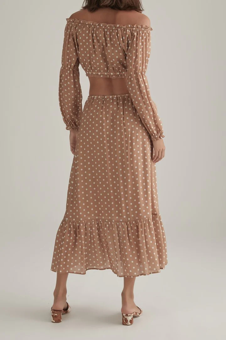 OWNLEY - The Philly Skirt (Tan Polka) - Image 5