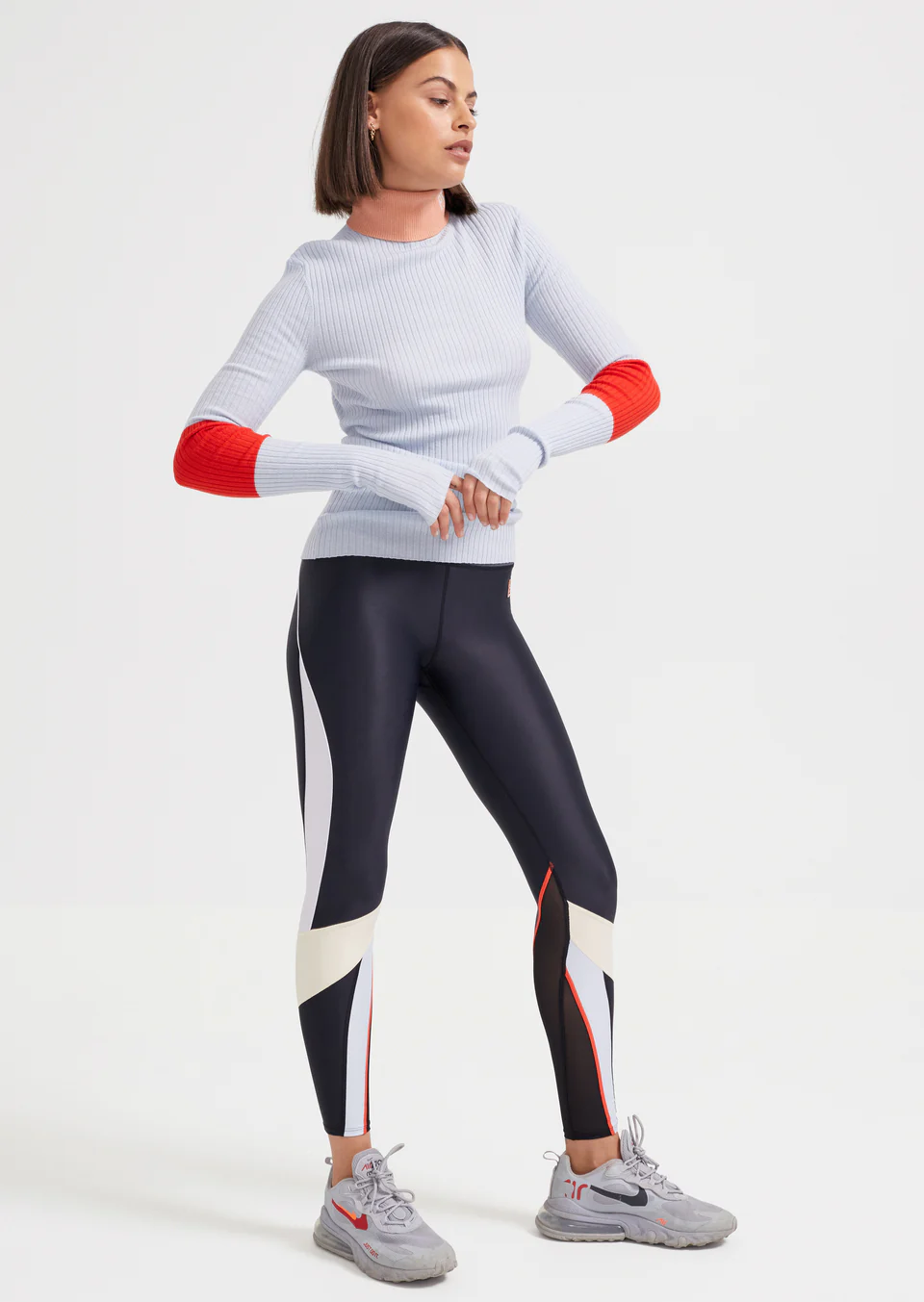 P.E NATION - Fadeaway LS Knit Top (BALLAD BLUE)
