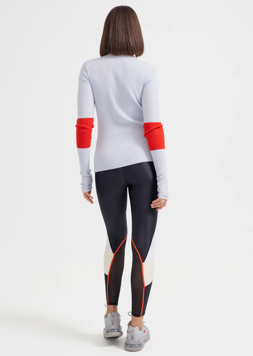 P.E NATION - Fadeaway LS Knit Top (BALLAD BLUE) - Image 2