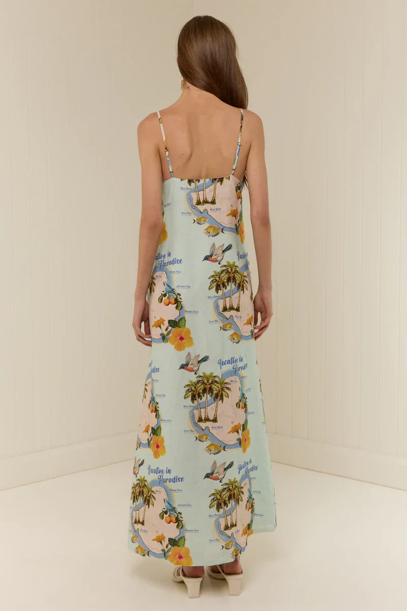 PALM NOOSA - HEIDI DRESS (PALM PARADISE) - Image 4