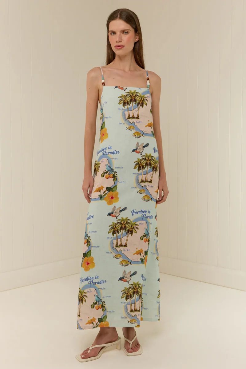 PALM NOOSA - HEIDI DRESS (PALM PARADISE) - Image 5