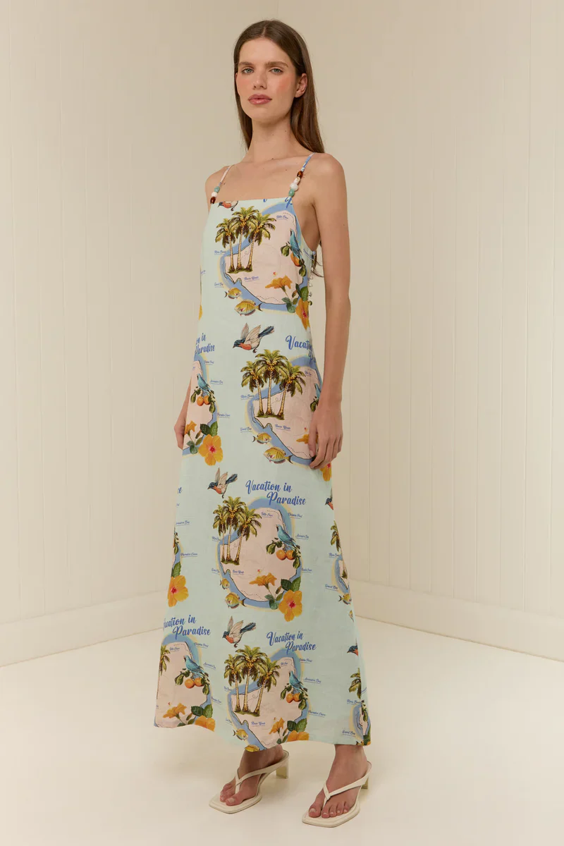 PALM NOOSA - HEIDI DRESS (PALM PARADISE) - Image 6