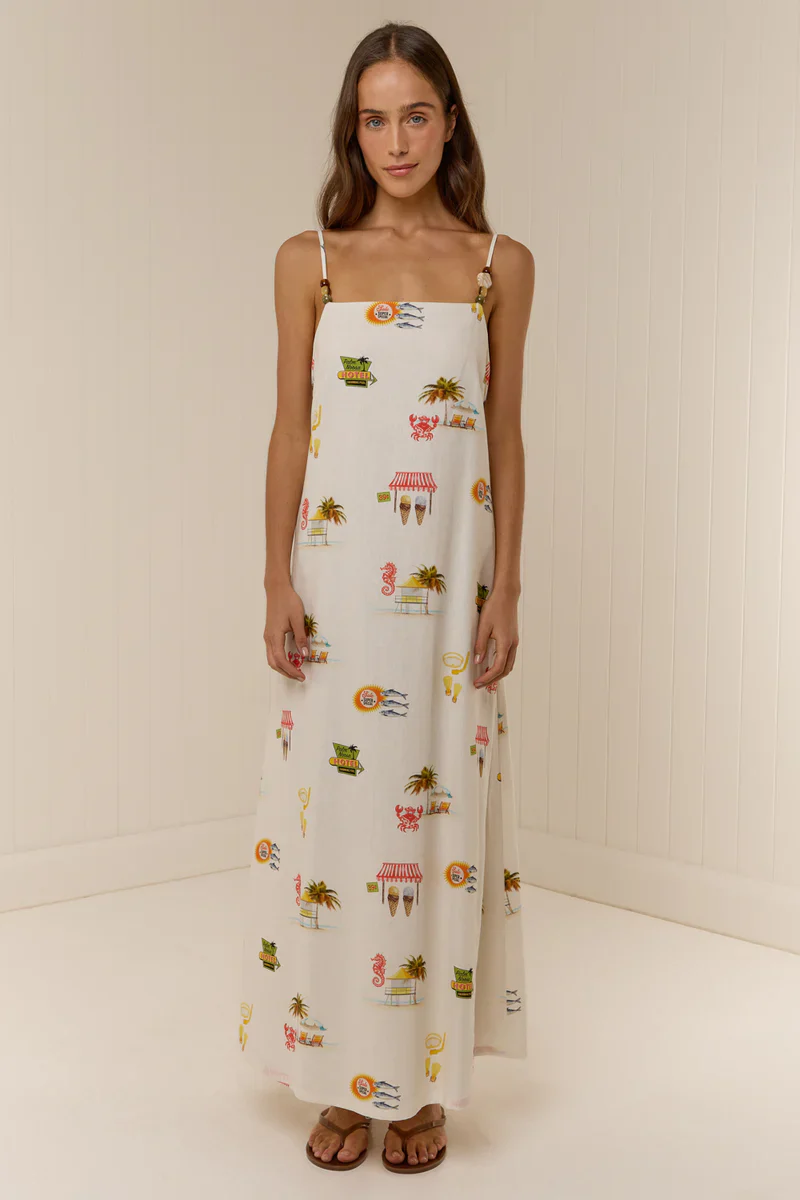 PALM NOOSA - HEIDI DRESS (TROPICANA) - Image 3