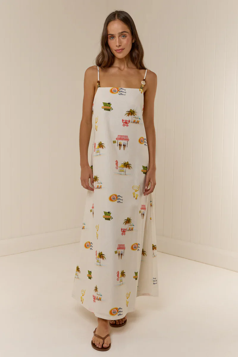 PALM NOOSA - HEIDI DRESS (TROPICANA) - Image 4