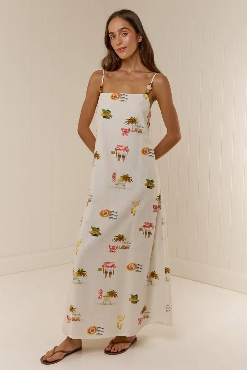 PALM NOOSA - HEIDI DRESS (TROPICANA) - Image 7