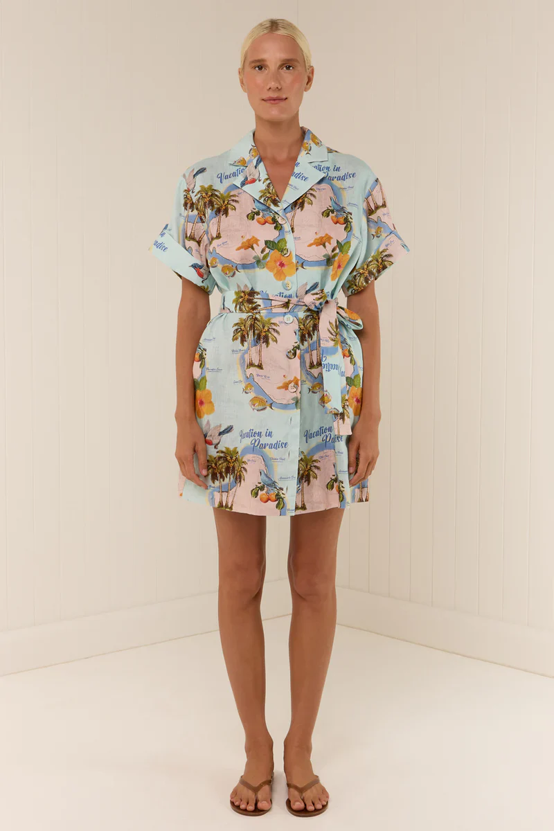 PALM NOOSA - REY DRESS (PALM PARADISE) - Image 4