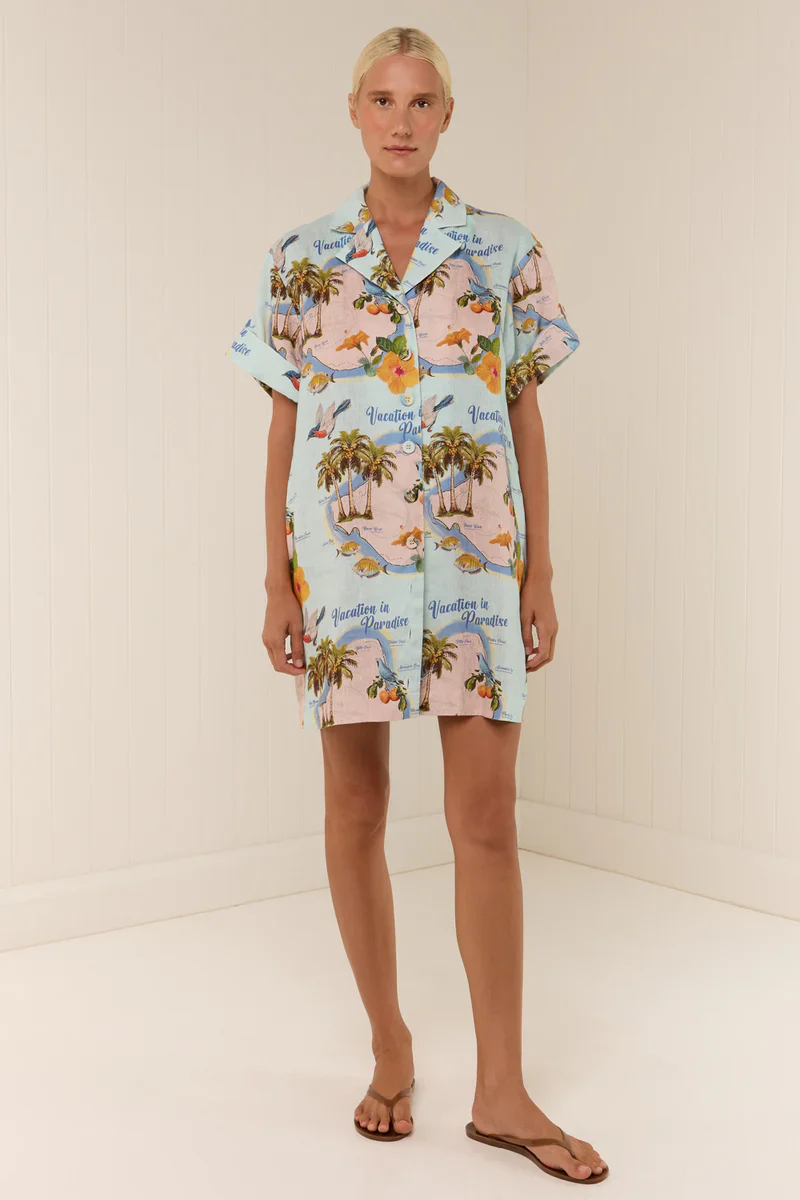 PALM NOOSA - REY DRESS (PALM PARADISE) - Image 7