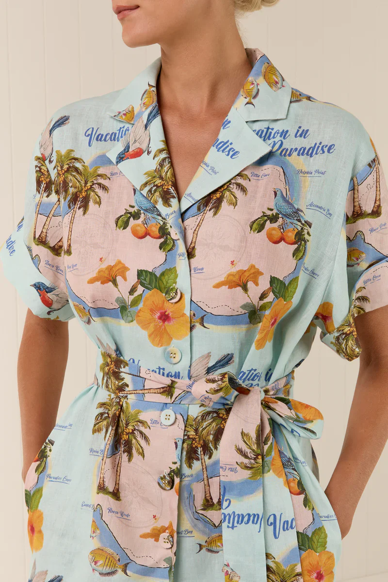 PALM NOOSA - REY DRESS (PALM PARADISE) - Image 9