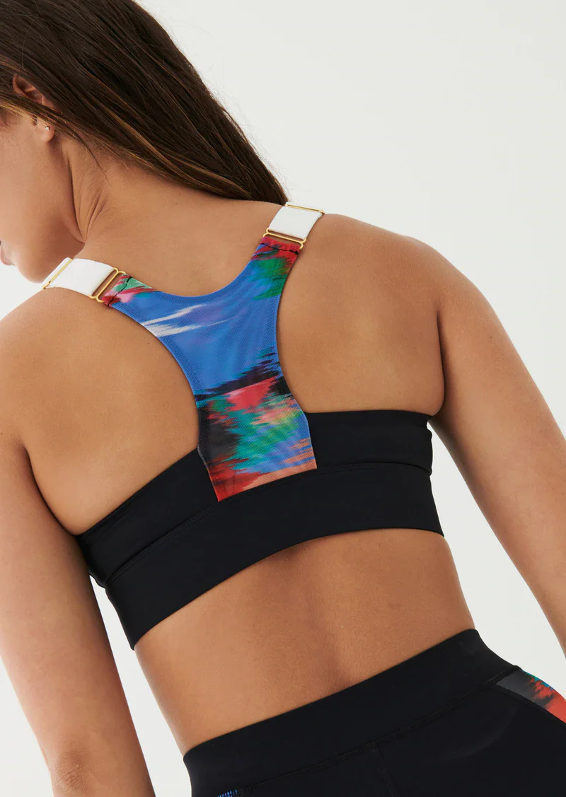 PE NATION - Break Out Sports Bra (Black) - Image 3