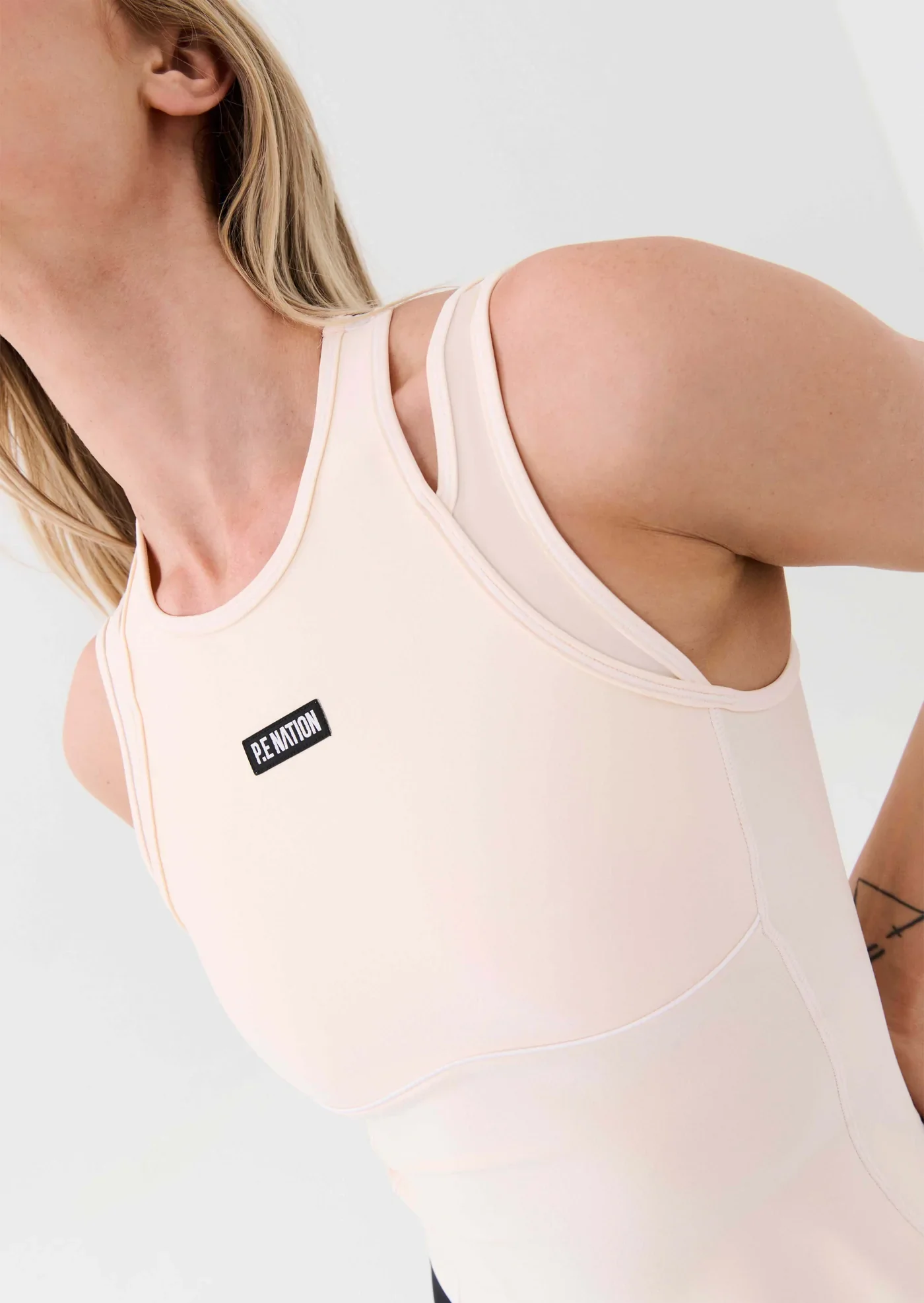 PE NATION - Downtempo Tank (Pearled Ivory) - Image 5