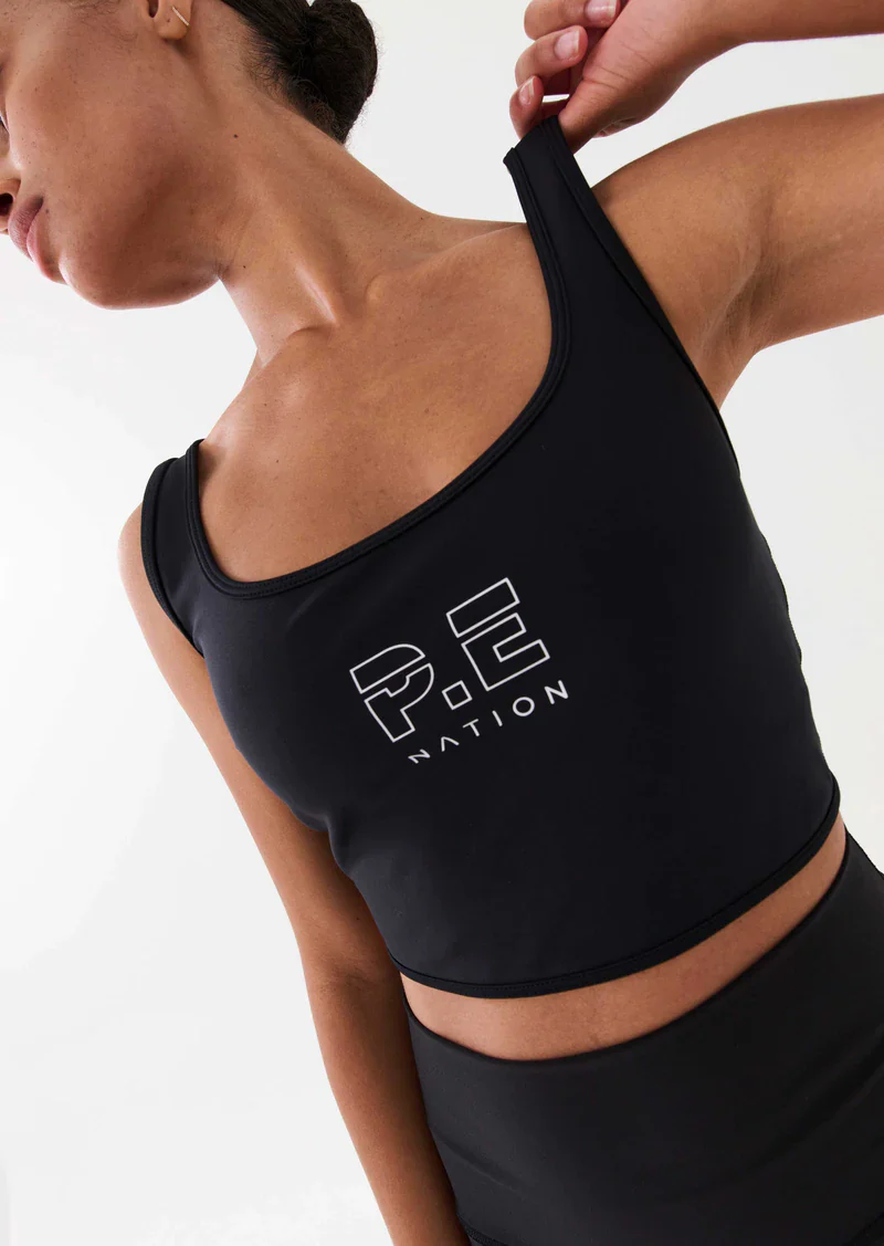 PE NATION - Dynamic Sports Bra (Black) - Image 2