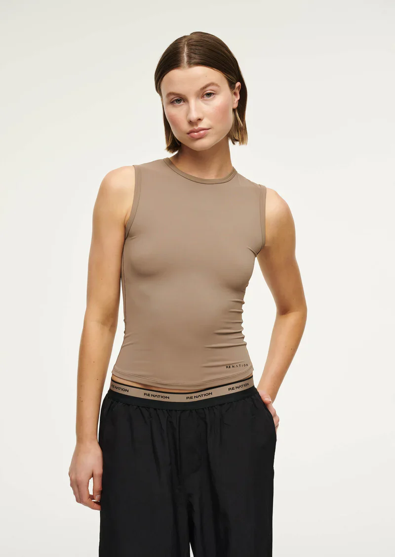 PE NATION - FOUNDATION MUSCLE TANK (FOSSIL) - Image 2