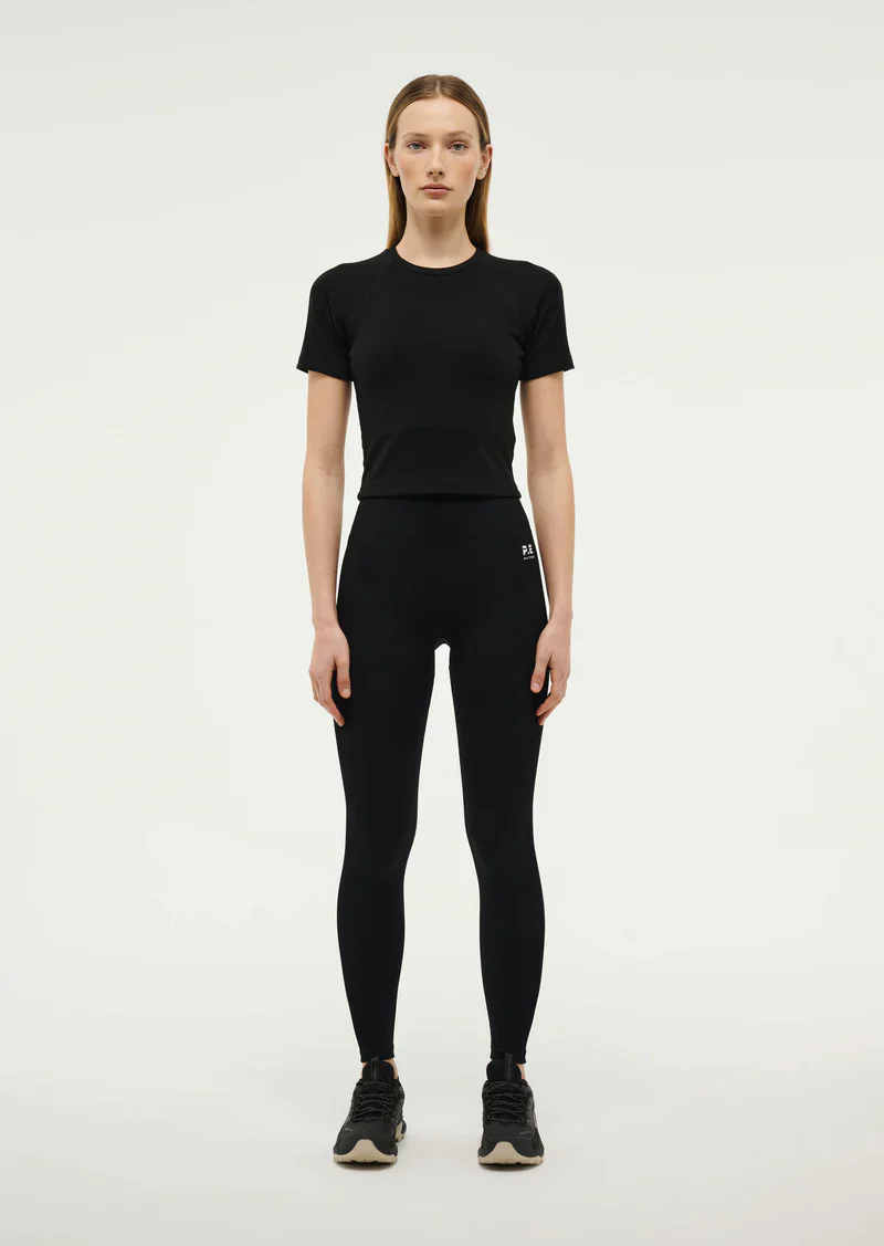 PE NATION - FREEPLAY SHORT SLEEVE RIB TEE (BLACK) - Image 4