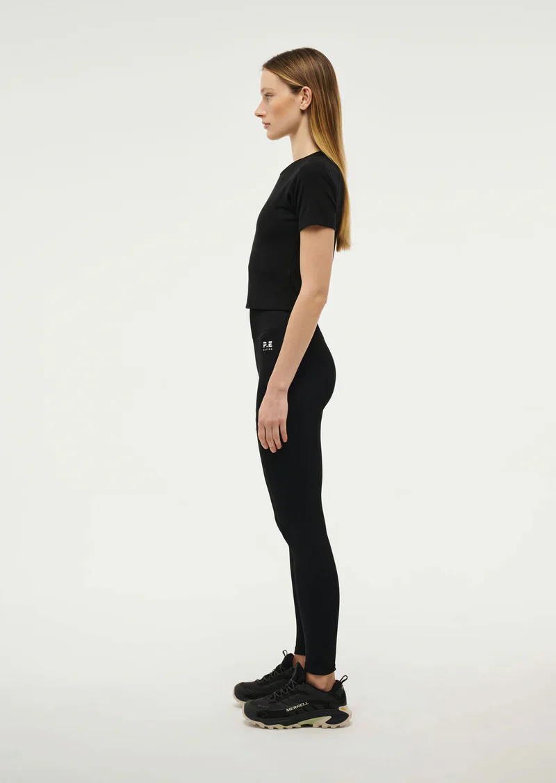 PE NATION - FREEPLAY SHORT SLEEVE RIB TEE (BLACK) - Image 5