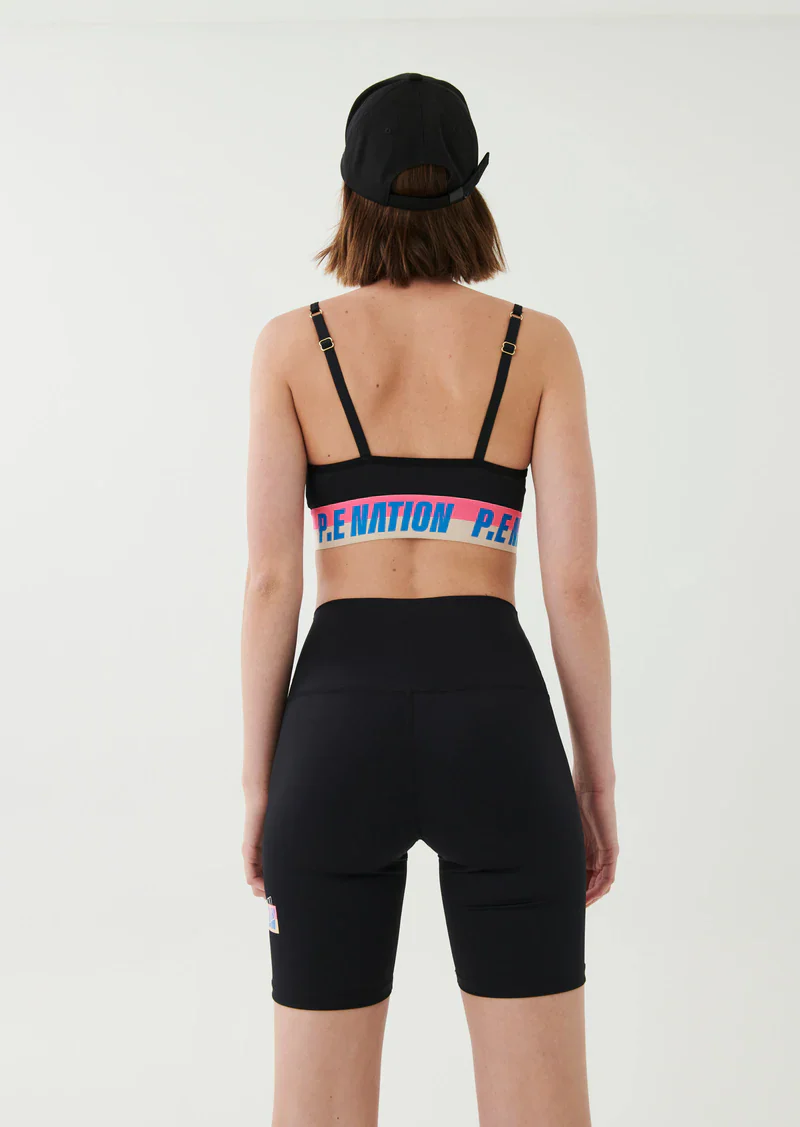 PE NATION - Half Volley Sports Bra (Black) - Image 4