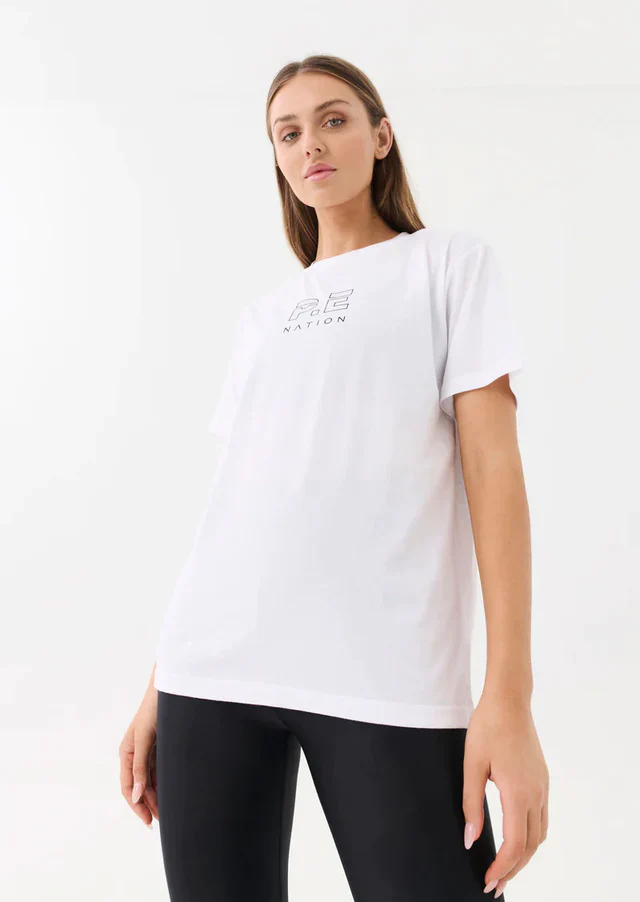 PE NATION - Heads Up Tee (Optic White)