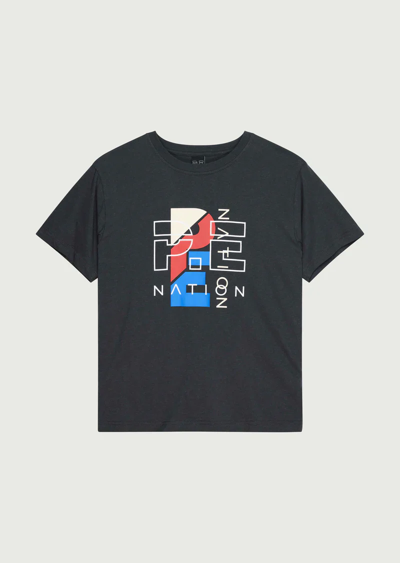 PE NATION - HERITAGE TEE (DARK SHADOW)