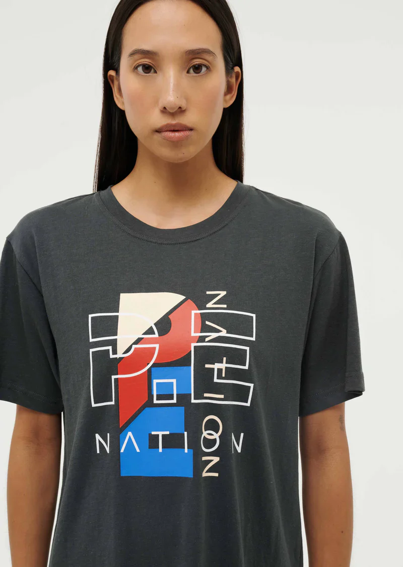 PE NATION - HERITAGE TEE (DARK SHADOW) - Image 3