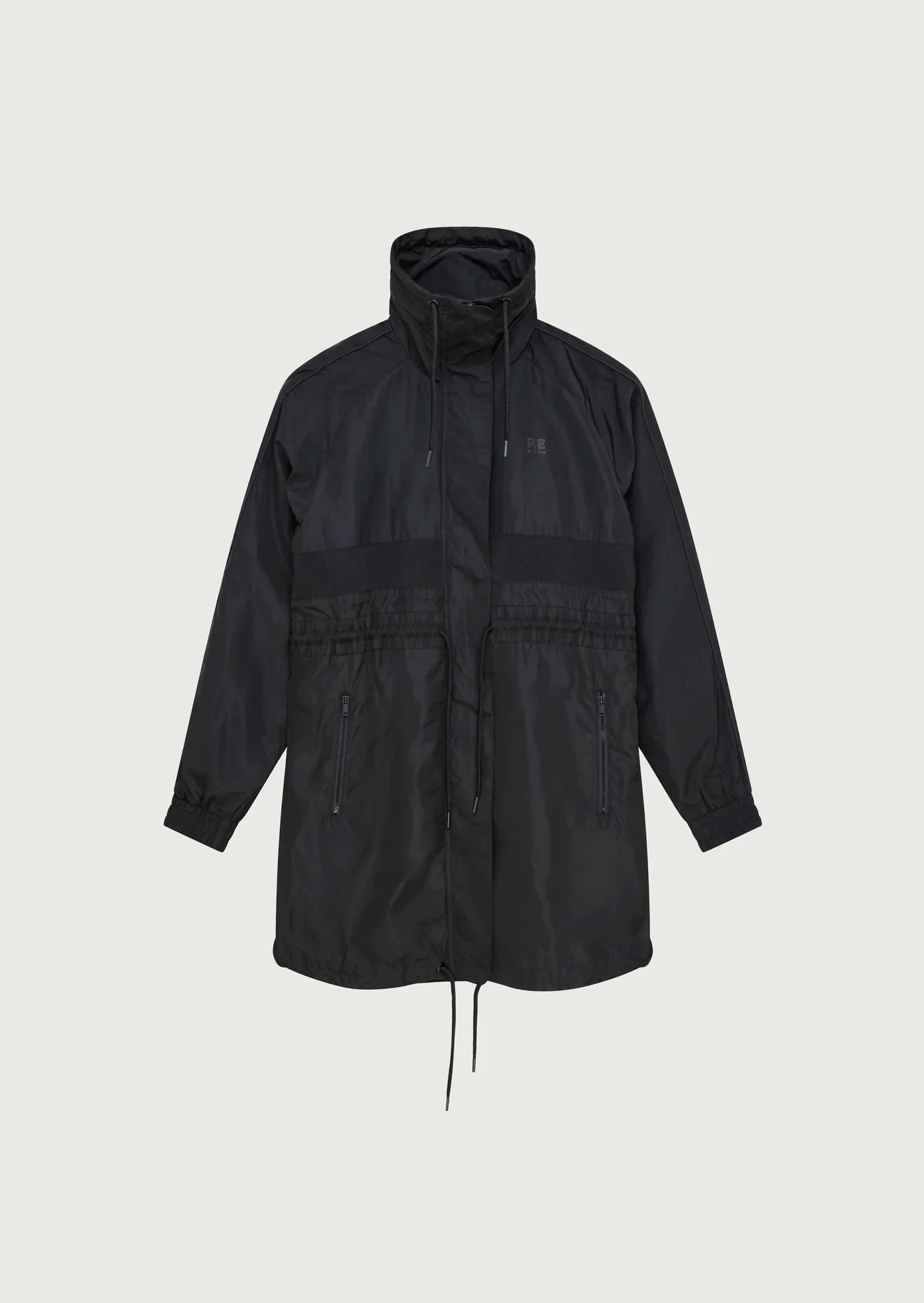 PE NATION - MID LENGTH MAN DOWN JACKET (BLACK) - Image 8