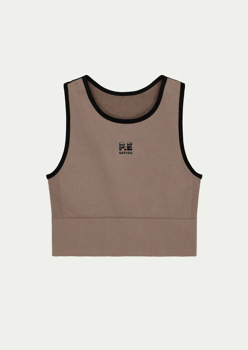 PE NATION - RESTORE SEAMLESS TANK (FOSSIL)
