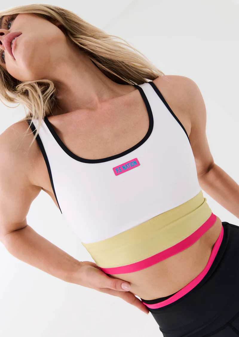 PE NATION - Riviera Sports Bra (Optic White) - Image 5