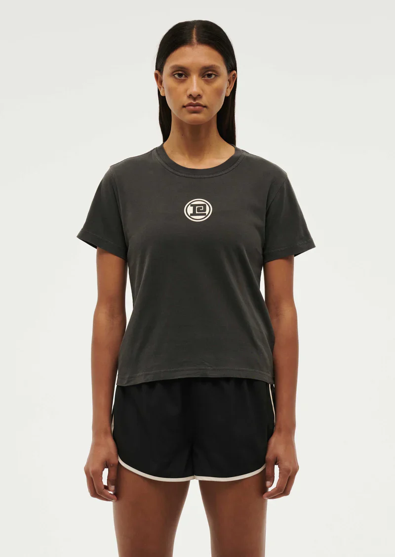PE NATION - SPORTIVE SHORT SLEEVE TEE (WASHED BLACK)