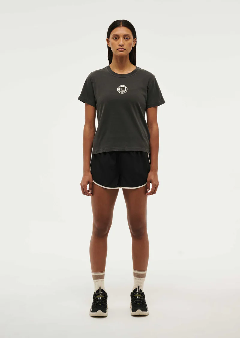 PE NATION - SPORTIVE SHORT SLEEVE TEE (WASHED BLACK) - Image 3