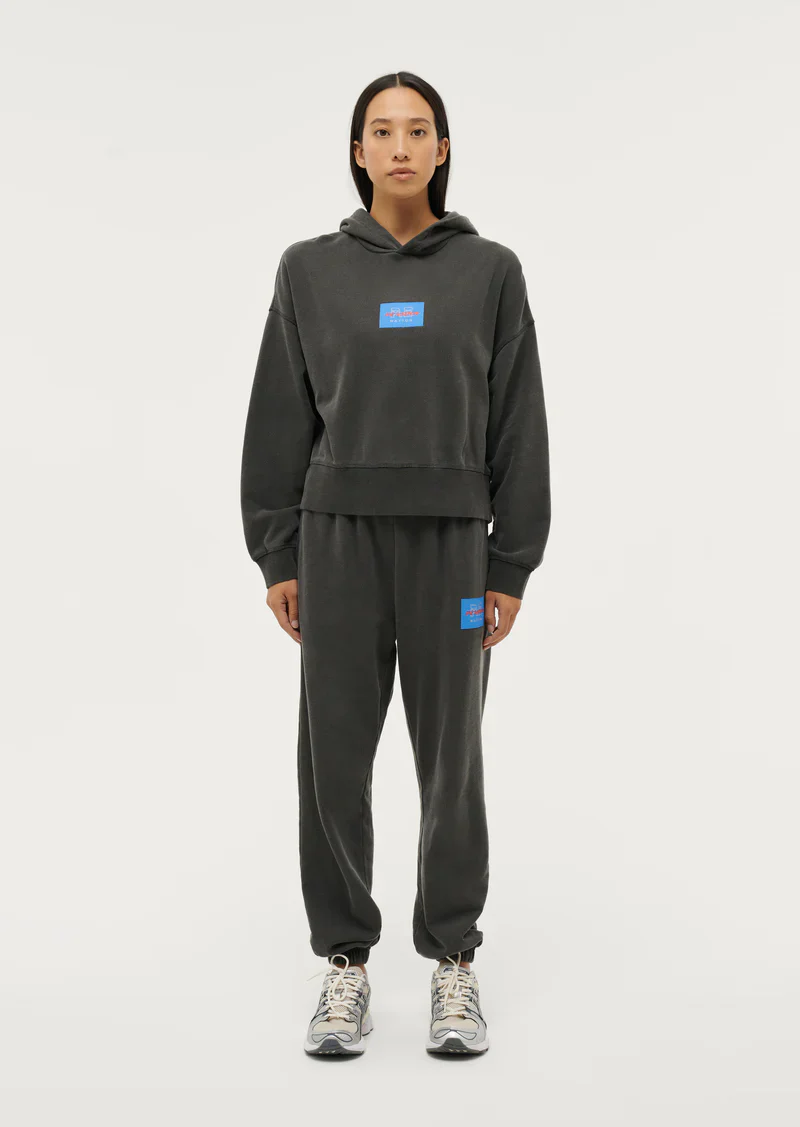 PE NATION - TRIFECTA HOODIE (WASHED BLACK) - Image 4