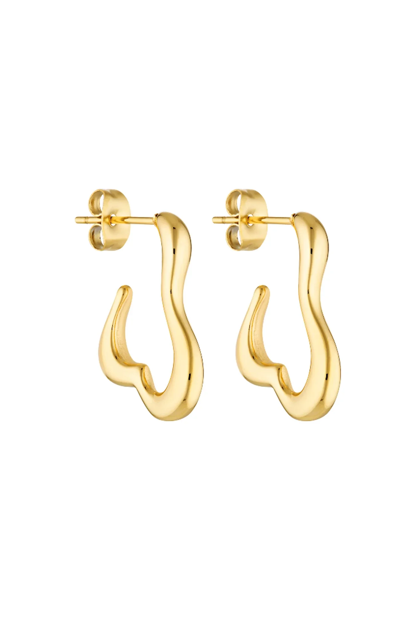 PORTER JEWELLERY - BABY BONES HOOPS (GOLD)