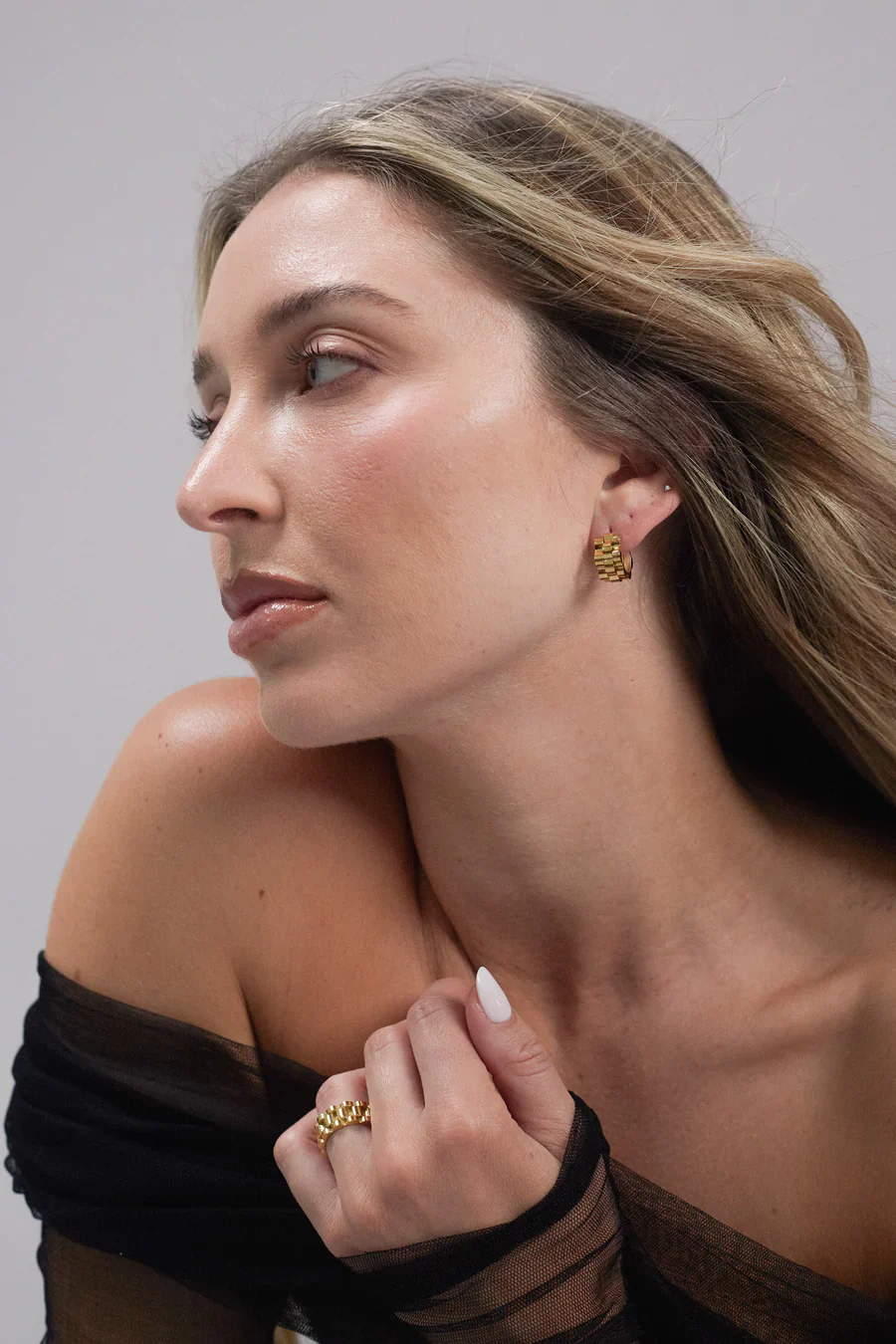 PORTER JEWELLERY - BABY LINKS RING (GOLD) - Image 3