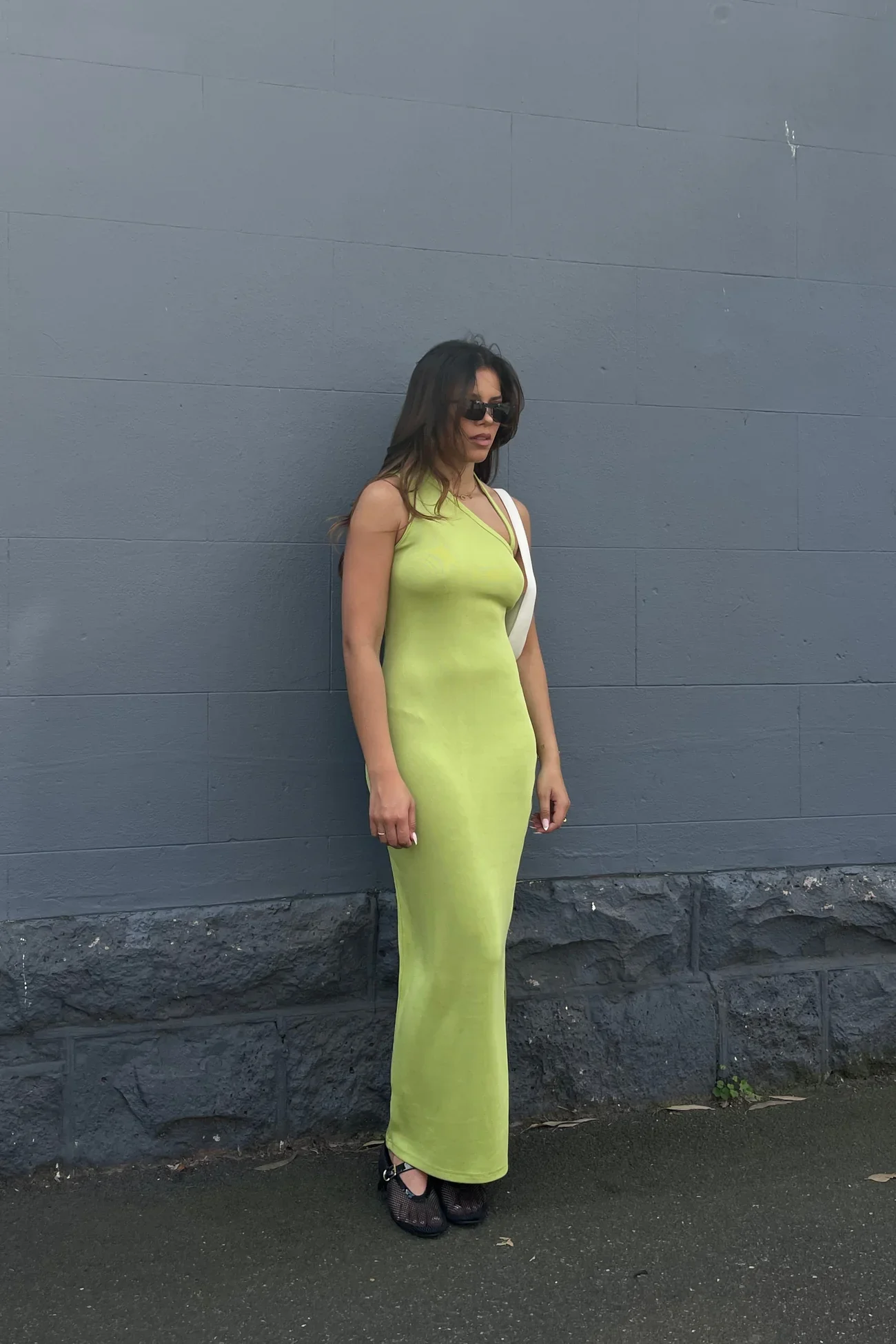 RAEF THE LABEL - ALDEN MIDI DRESS (GREEN FIG) - Image 5