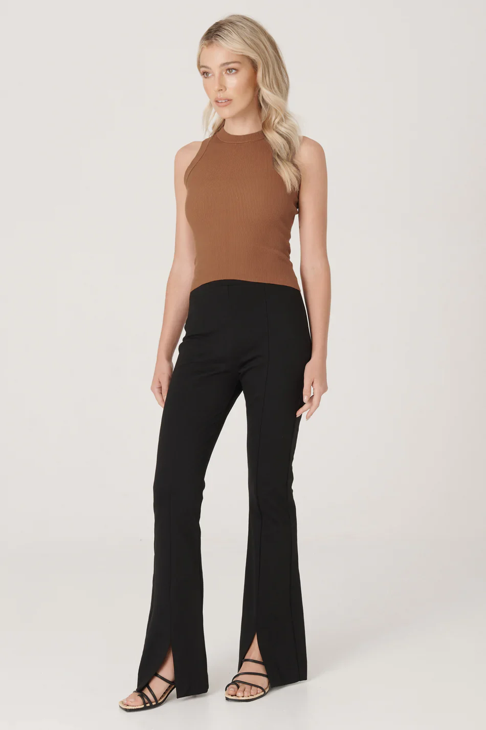 RAEF THE LABEL - Joplin Split Front Pant (Black) - Image 4