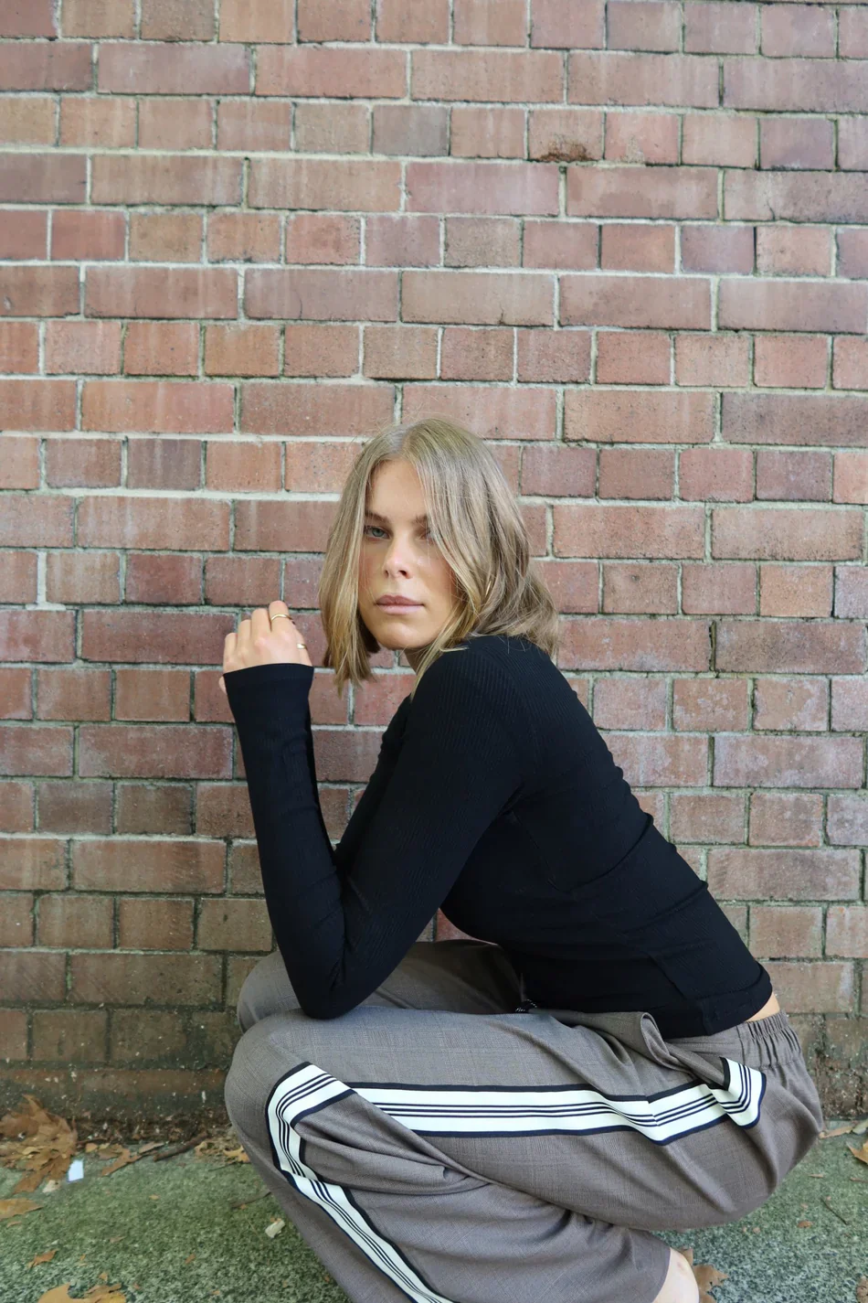 RAEF THE LABEL - JOSIE WIDE LEG TROUSER (YARN DYED CHECK) - Image 2