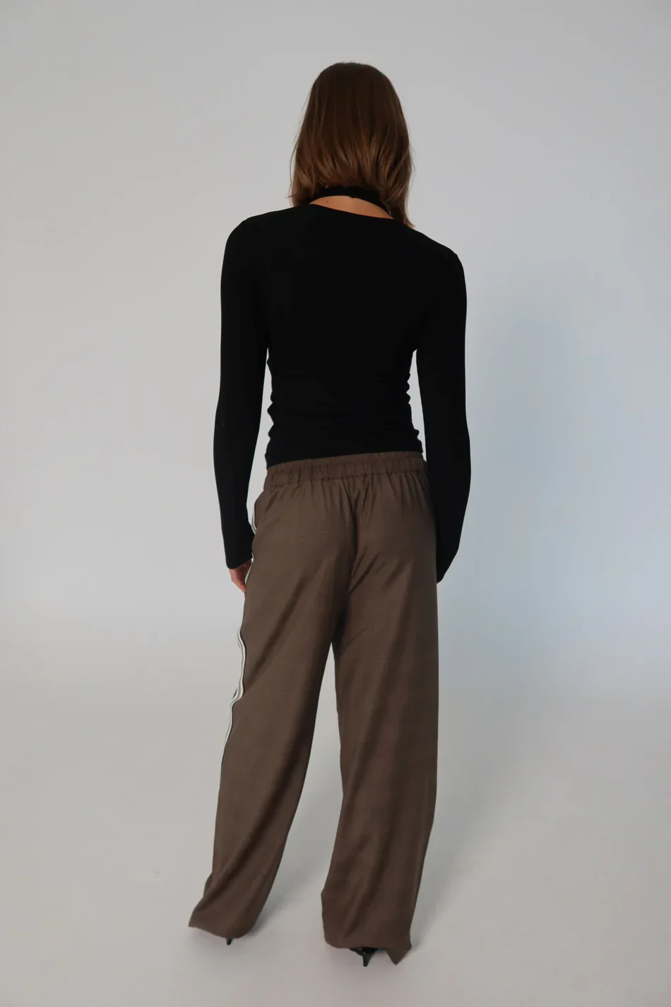 RAEF THE LABEL - JOSIE WIDE LEG TROUSER (YARN DYED CHECK) - Image 7