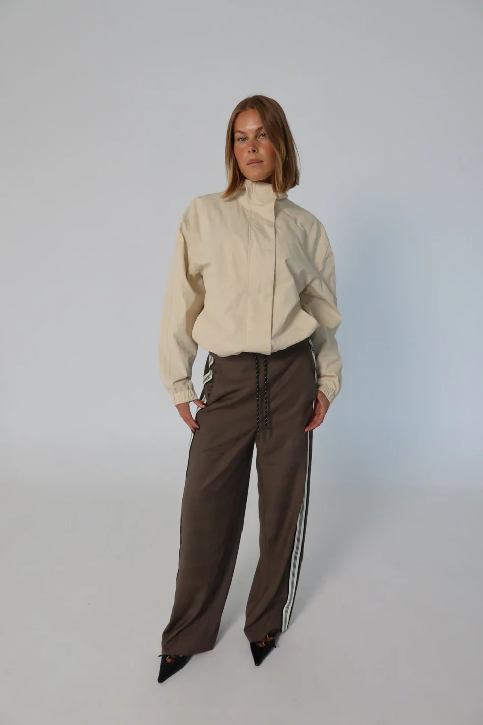 RAEF THE LABEL - JOSIE WIDE LEG TROUSER (YARN DYED CHECK) - Image 8