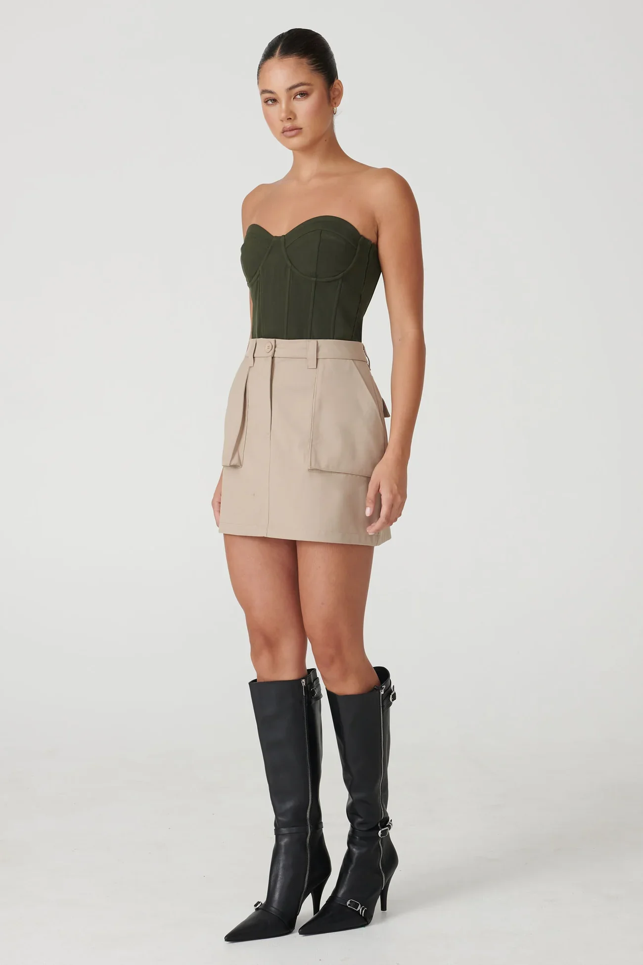 RAEF THE LABEL - REID CORSET (Dark Khaki) - Image 5