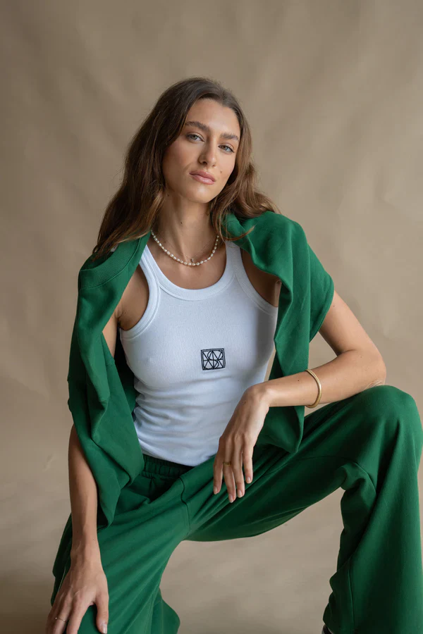 ARAMINTA JAMES - MONOGRAM TANK (SNOW) - Image 6