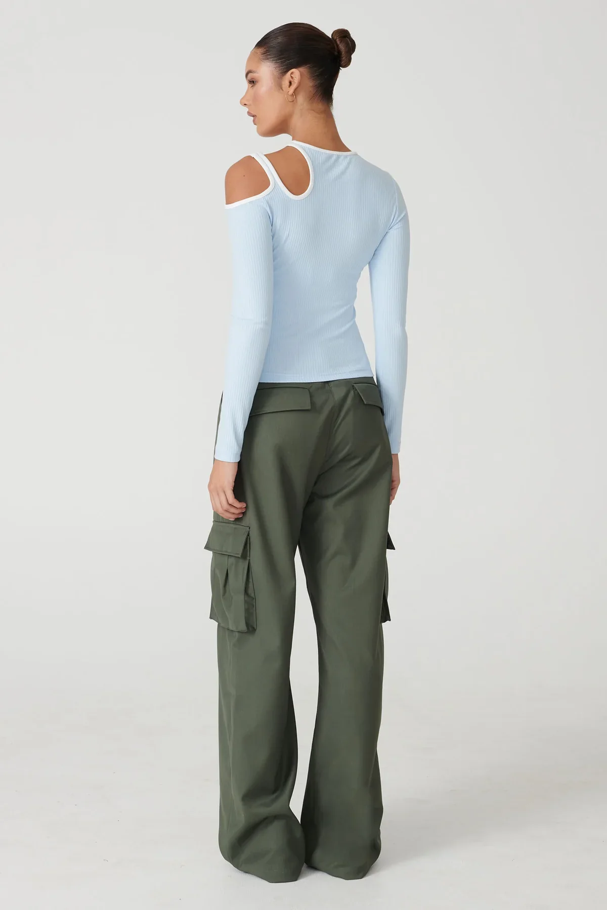 REAF THE LABEL - KIRA CARGO PANT (DARK KHAKI) - Image 3