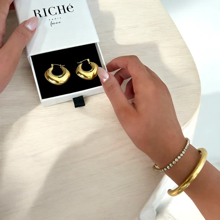 RICHÉ PARIS FEMME - JOAN GOLD EARRING - Image 4