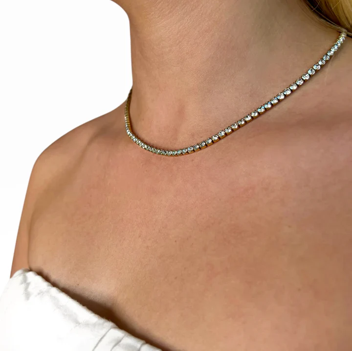 RICHÉ PARIS FEMME - STARLIGHT TENNIS NECKLACE - Image 2