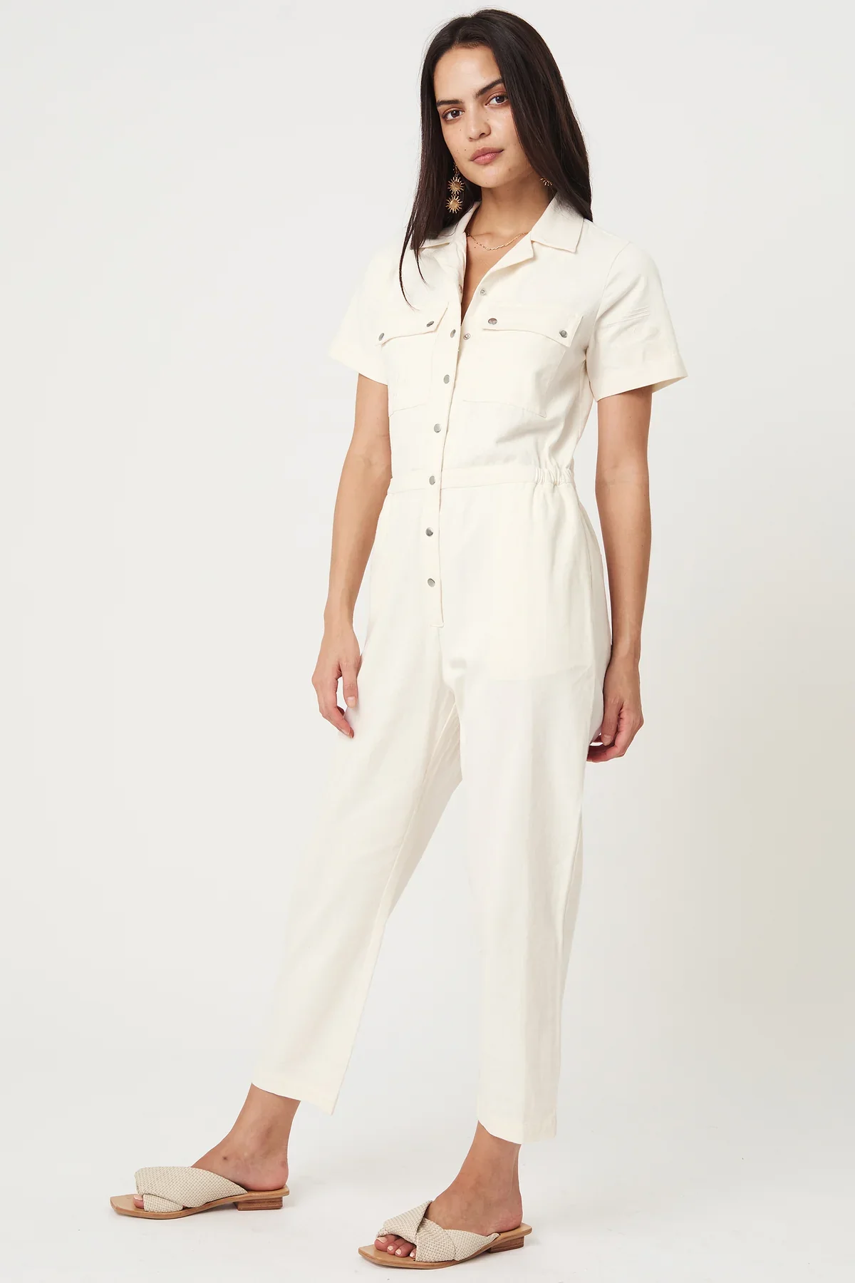 RUE STIIC - DAISY EMBRO JUMPSUIT GAURA (WHITE)
