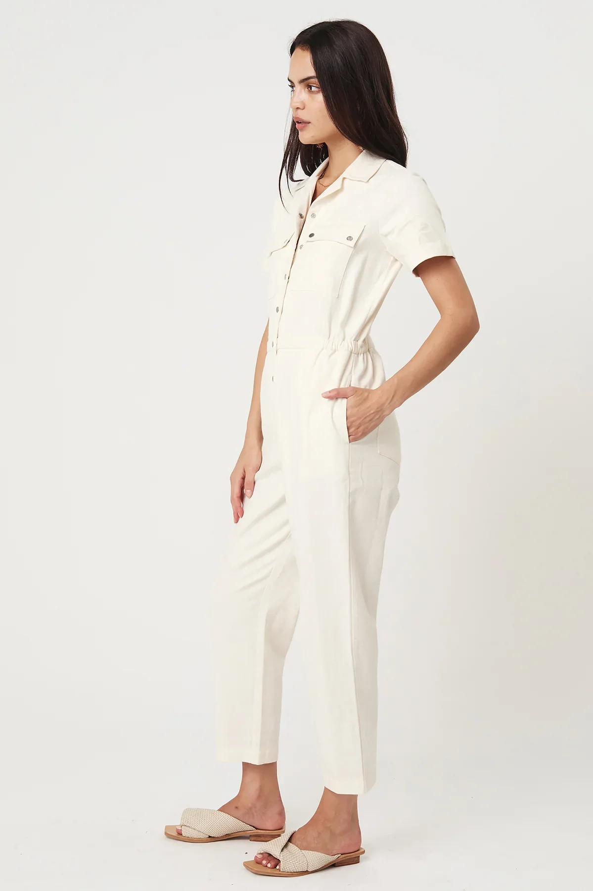 RUE STIIC - DAISY EMBRO JUMPSUIT GAURA (WHITE) - Image 4