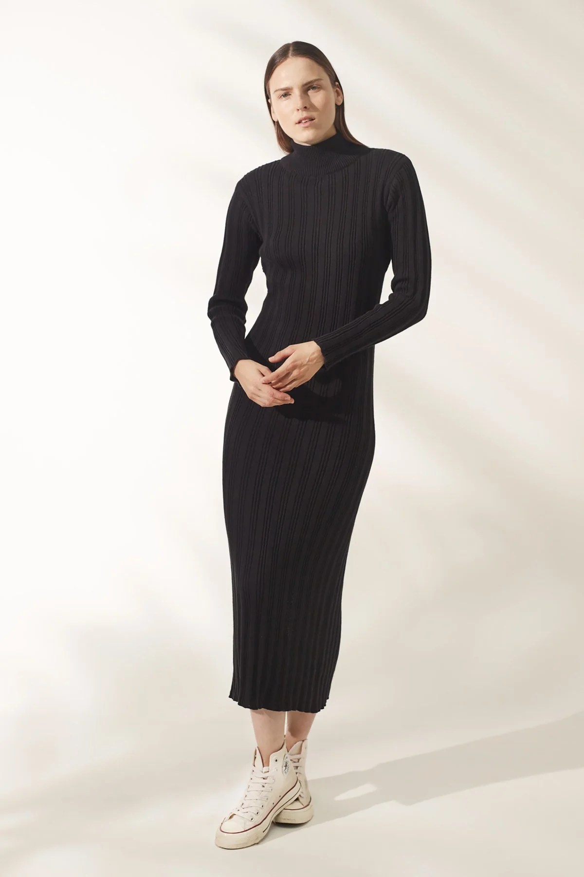 RUE STIIC - Dayana Knit Dress (Black) - Image 3