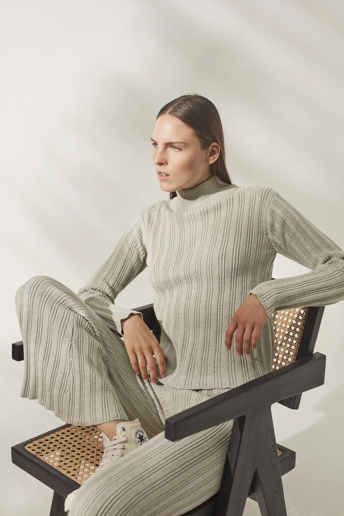 RUE STIIC - Henley Knit (Warm Grey) - Image 3