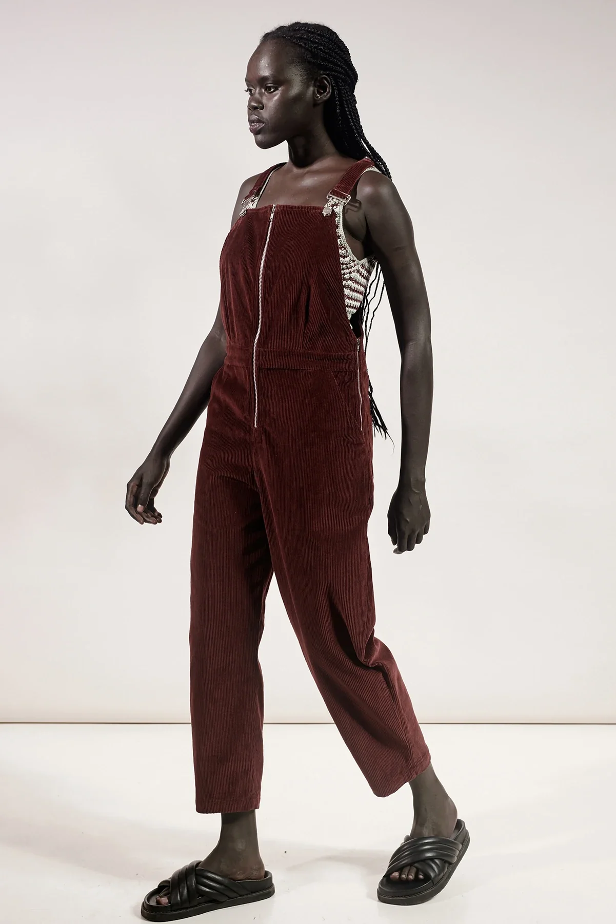 RUE STIIC - Jayda Overall (Maroon Red) - Image 4