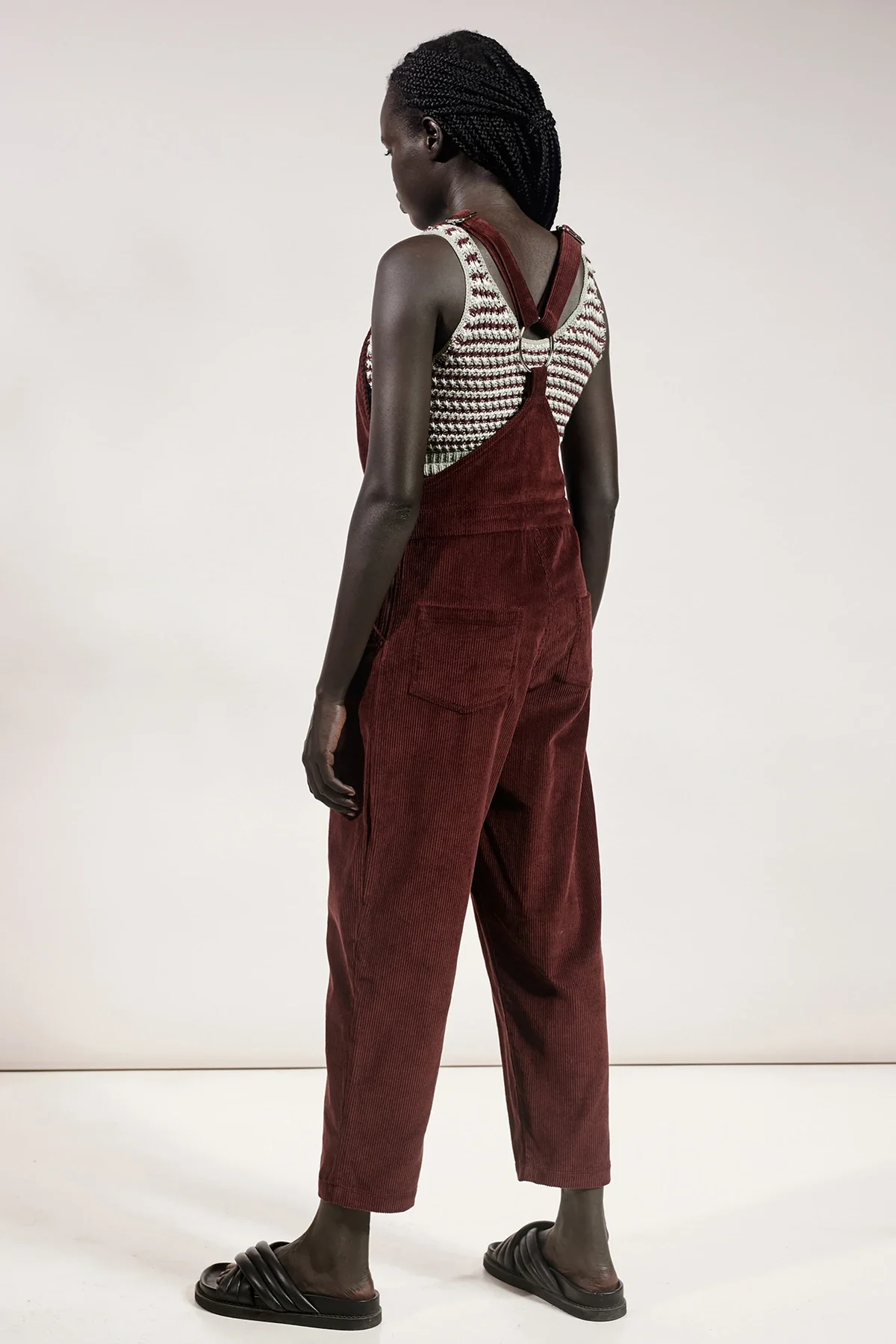 RUE STIIC - Jayda Overall (Maroon Red) - Image 6
